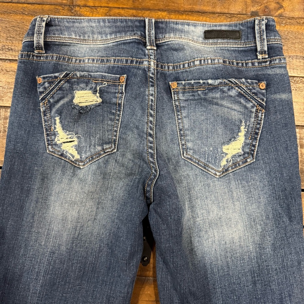 Buckle Black Fit No. 53 Malcesine Bootcut Stretch Jeans Denim Distressed 26x34 - Picture 9 of 16